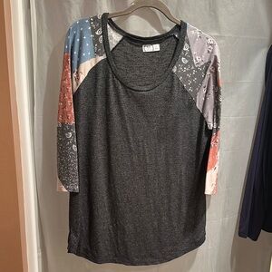 Colorful Patchwork Women's Top